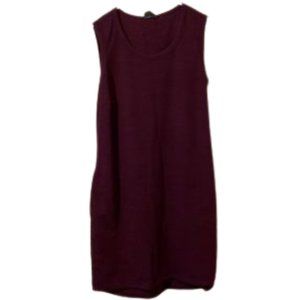32 degrees women's burgundy space dye sleeveless dress with pockets size…